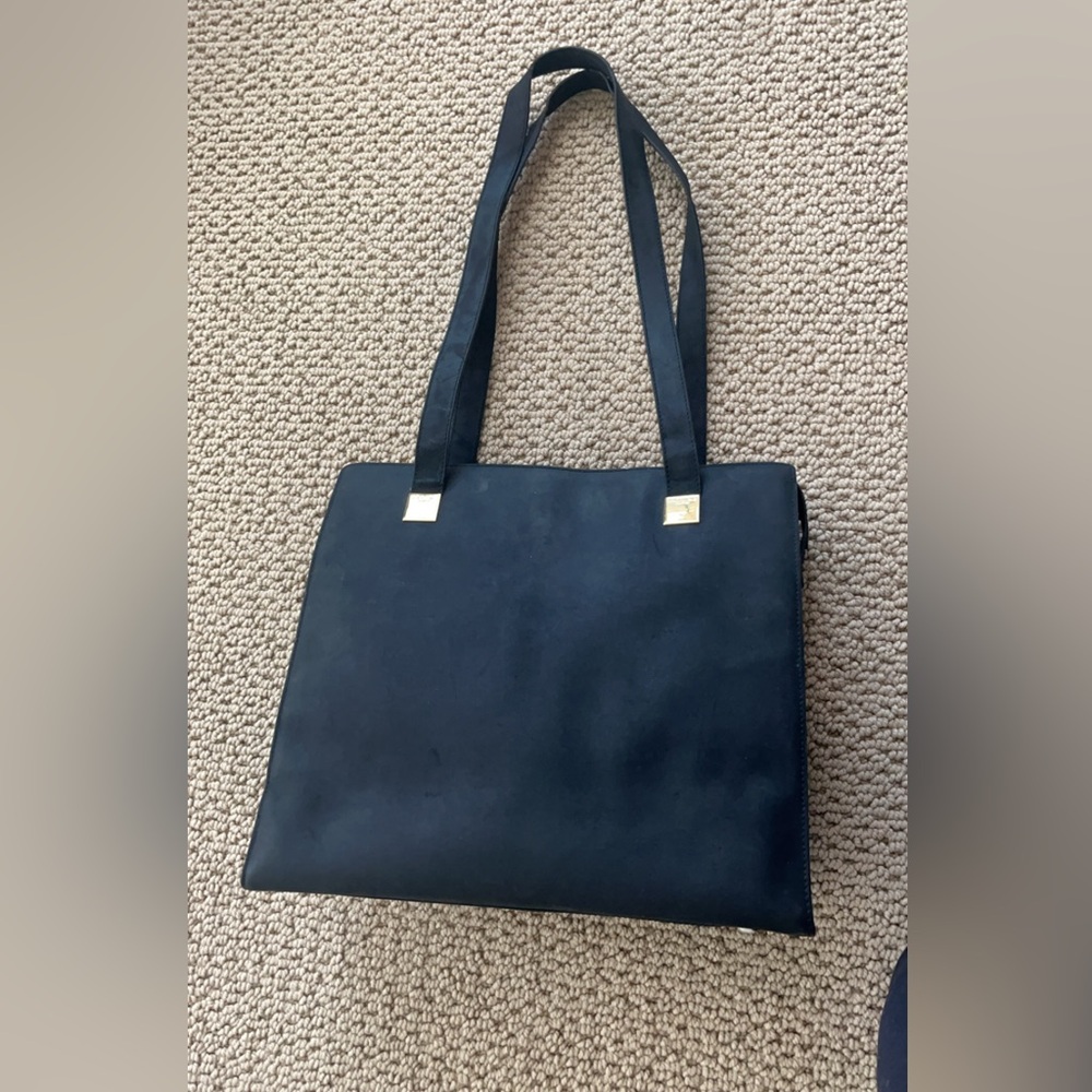 Black Leather Celiné Paris Tote